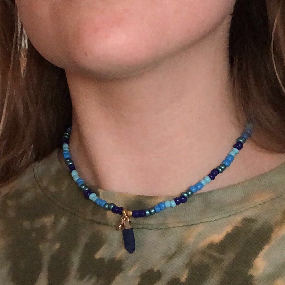 VSCO beaded choker necklace